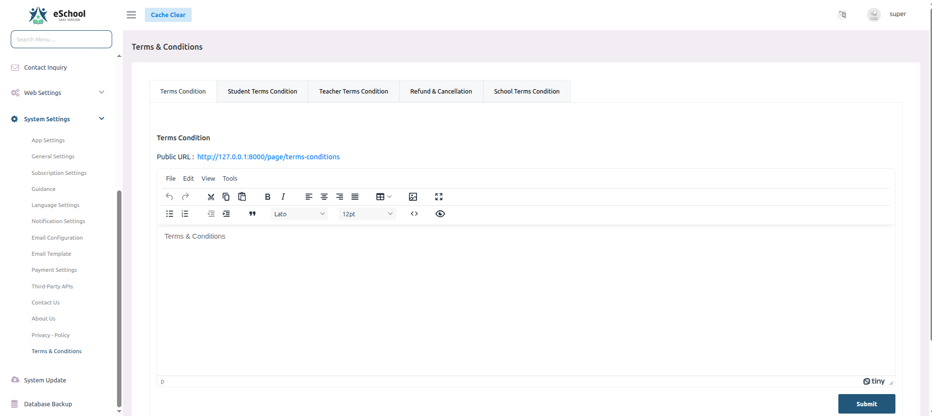 e-School SaaS