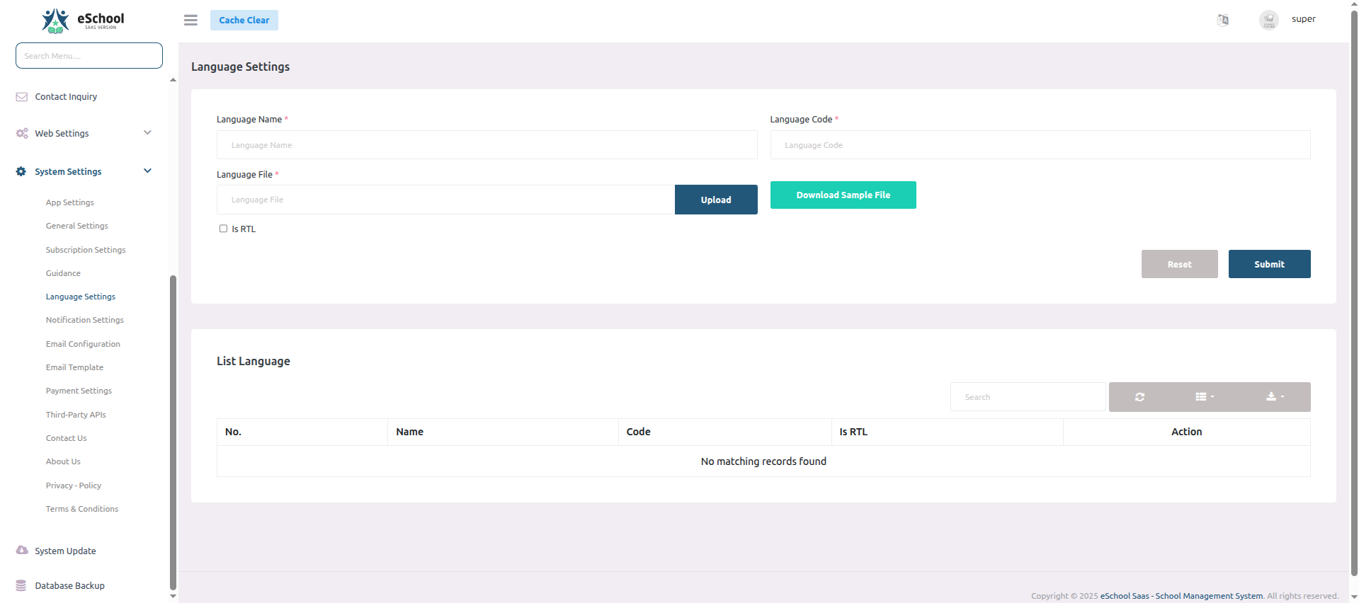 e-School SaaS