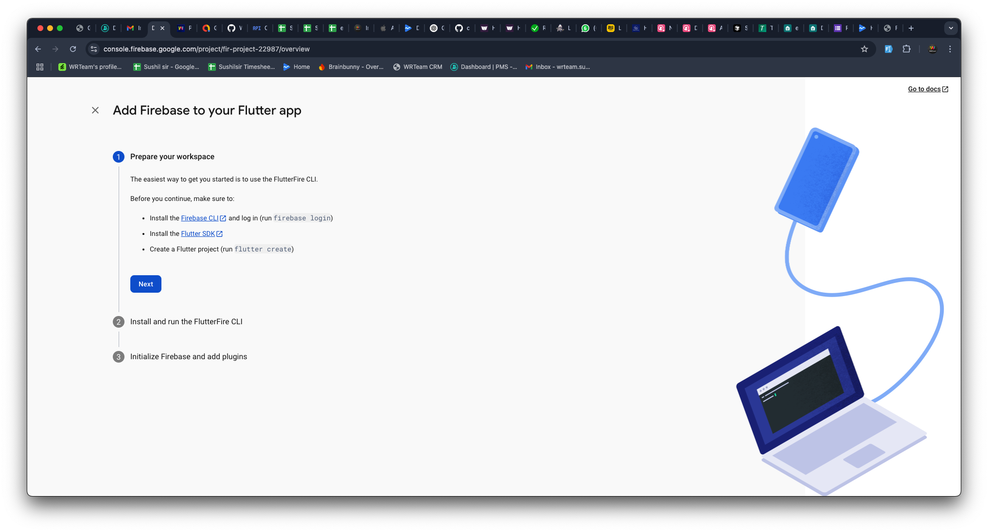 Create  Firebase Flutter App 2