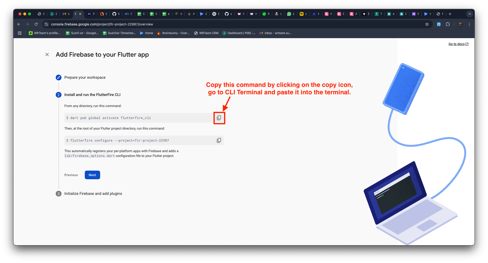 Create  Firebase Flutter App 4