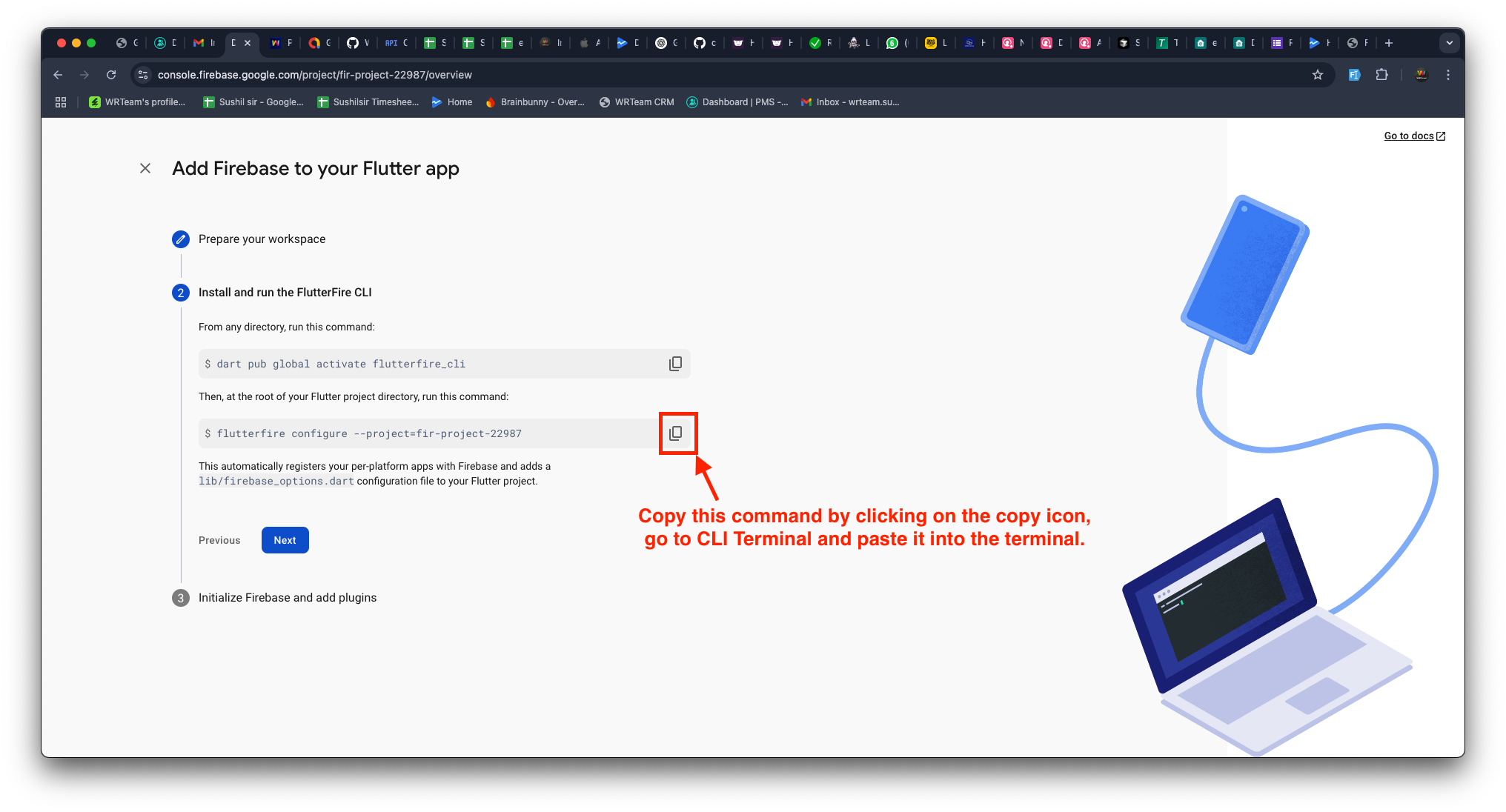 Create  Firebase Flutter App 5