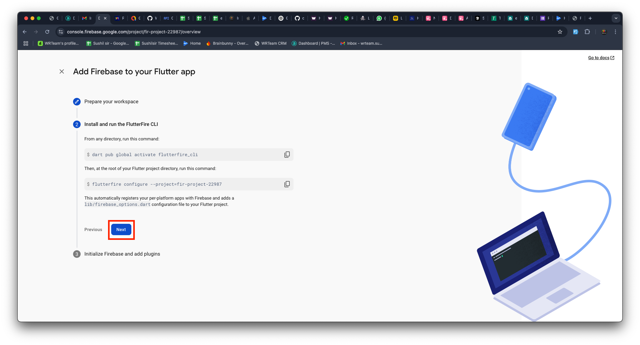 Create  Firebase Flutter App 8